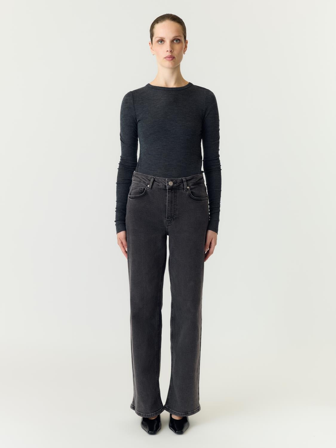 YASROSIE Jeans - Dark Grey Denim - VERO MODA & VILA Bergvik